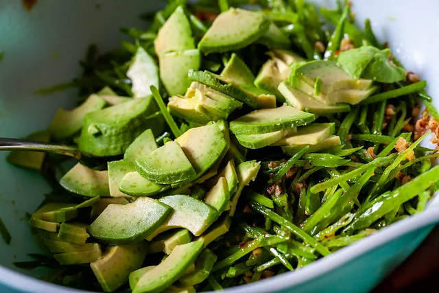 Snow Pea Salad Close-up