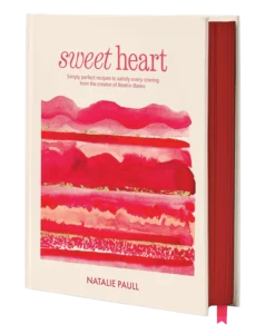 71MqsWijHdL_SL1500_ Cover of the book 'Sweet Heart' by Natalie Paull, featuring pink abstract artwork on a cream cover and a red ribbon bookmark.